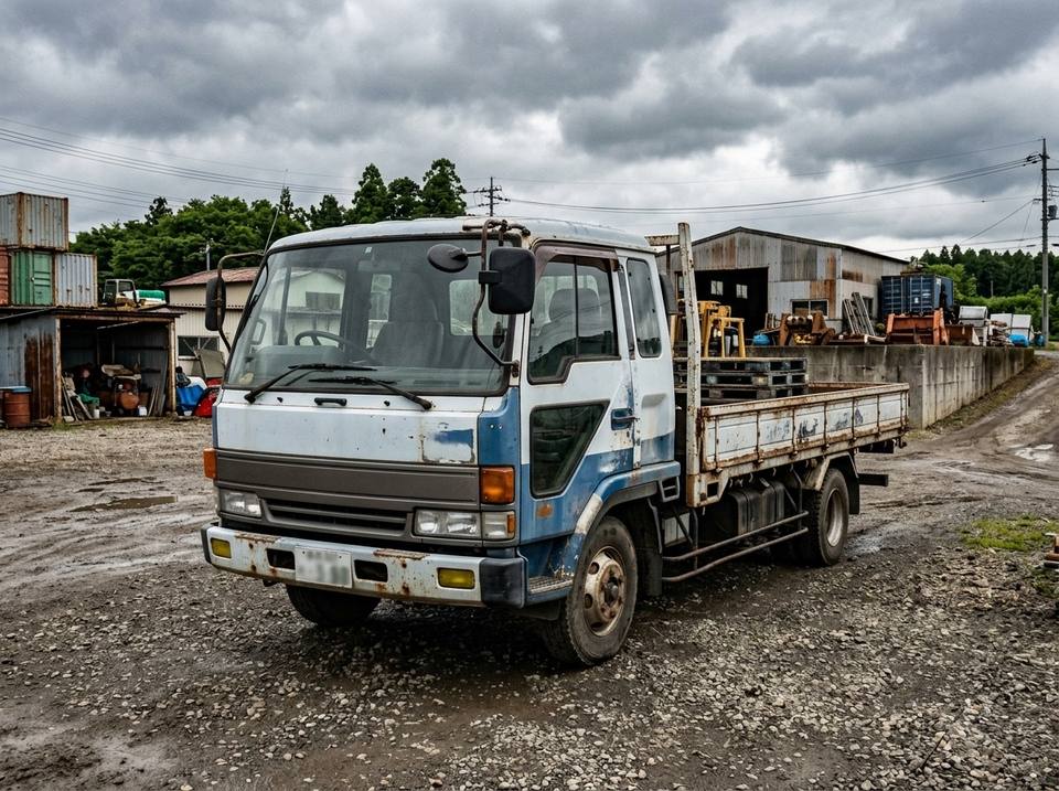 Japanese medium-duty cab-over flatbed truck